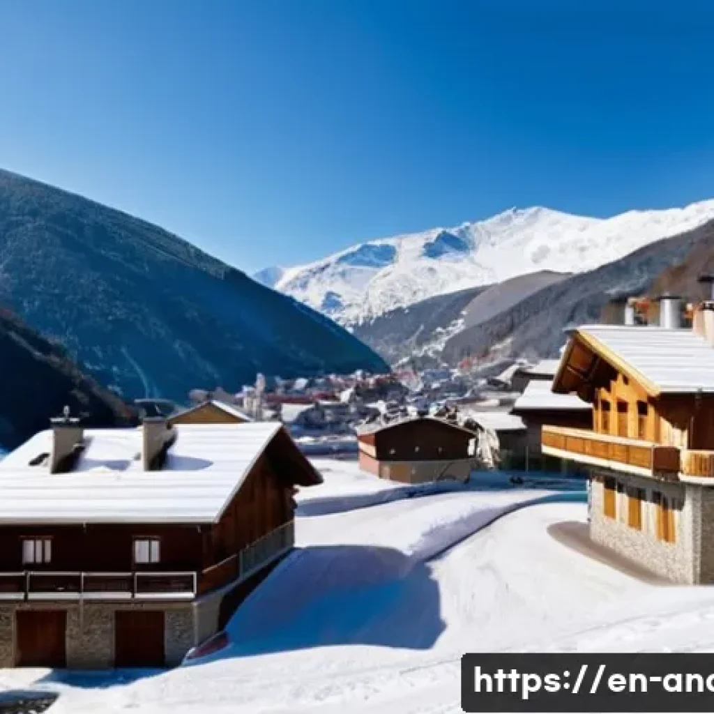 안도라에서 발생한 자연재해 사례 - **Prompt:** A breathtaking panoramic view of an Andorran mountain village nestled in the Pyrenees du...