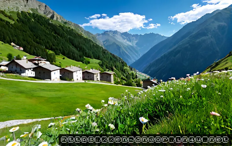안도라 날씨 및 기후 - Photorealistic wide alpine valley in Andorra during a crisp summer morning, green Pyrenees mountains...